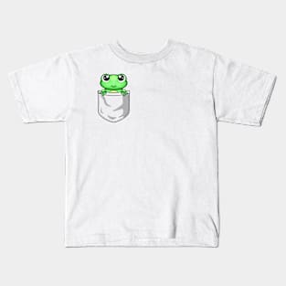 cute pocket frog Kids T-Shirt